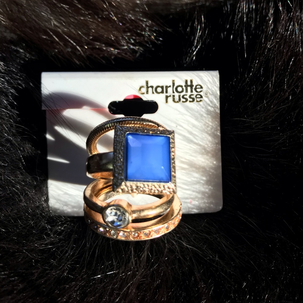 Charlotte Russe Fashion Rings 5pc Set